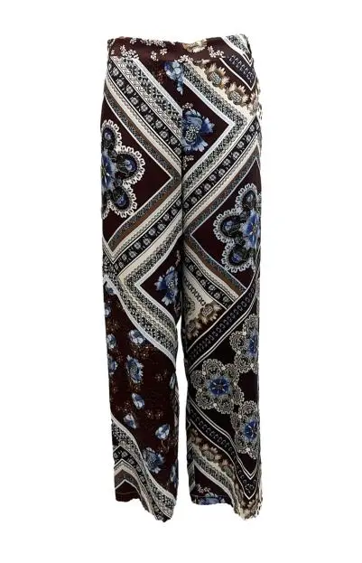 Pantalone fant. quadro-fiori