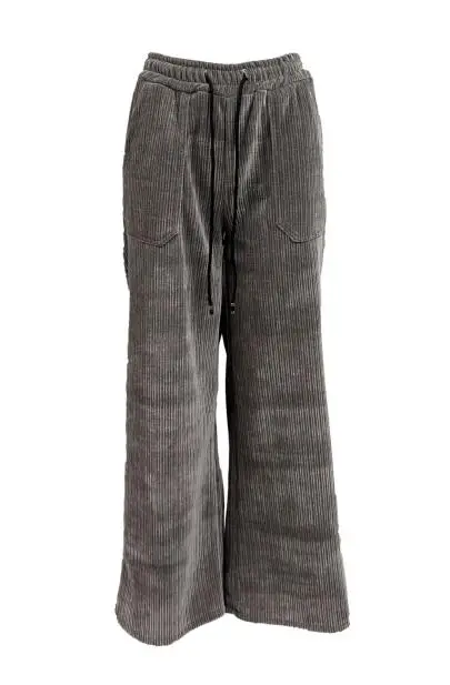Pantalone laccio costine velluto