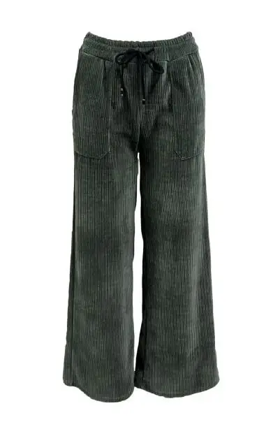 Pantalone laccio costine velluto