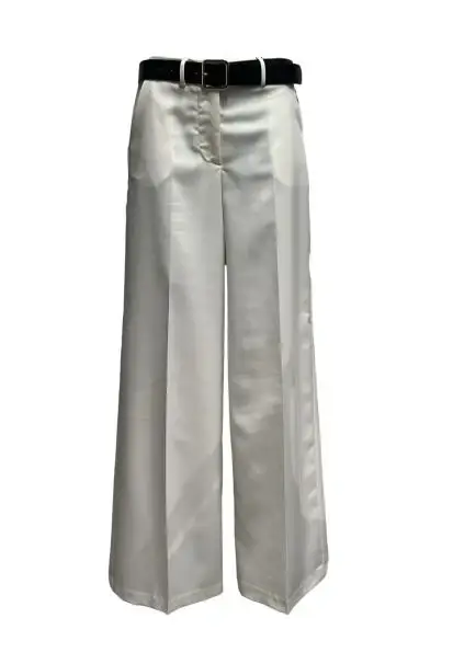 Pantalone palazzo cintura cotone