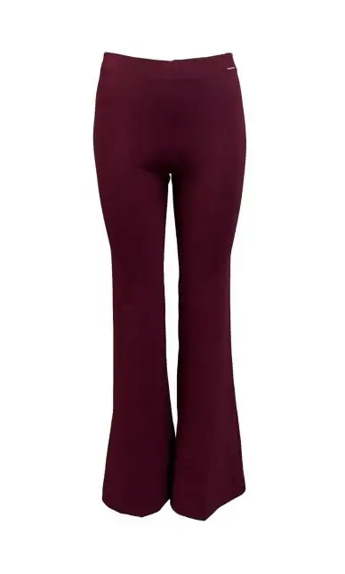 Pantalone zampa punto milano miniatura 2