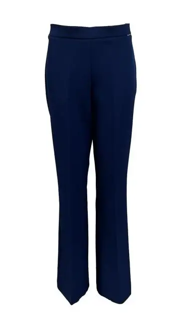 Pantalone zampa zip fluido
