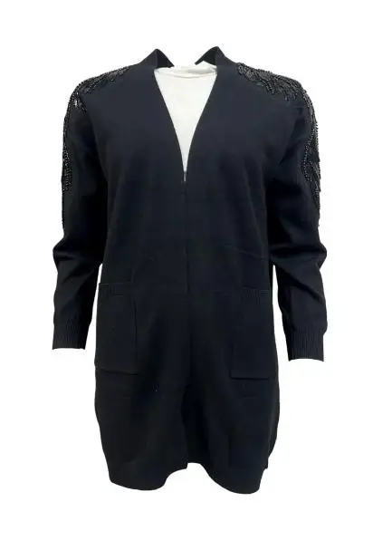 Extasy Spolverino Elegante con Strass sulle Spalle