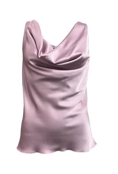 Top bavero slime raso