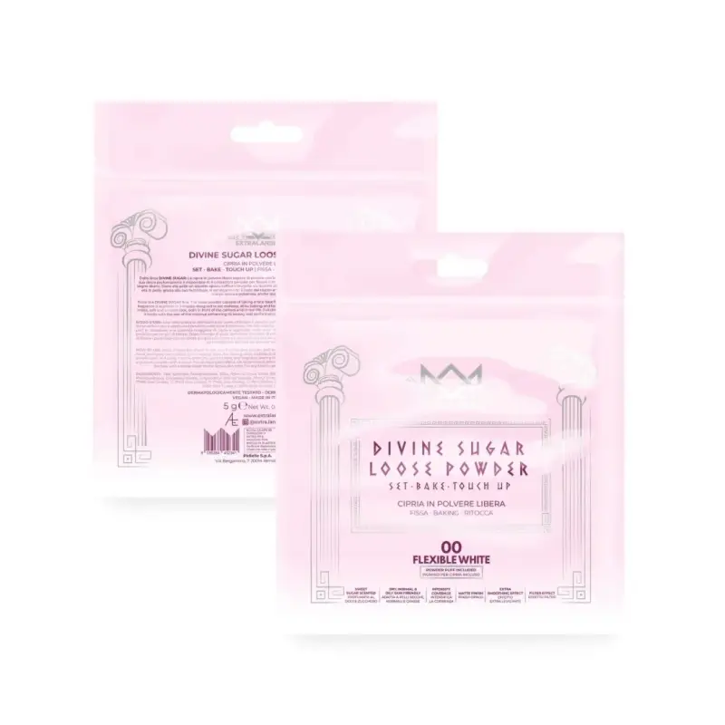 Viso Divine Sugar Loose Powder - Set Bake Touch Up 00 FLEXIBLE WHITE - Cipria miniatura 4