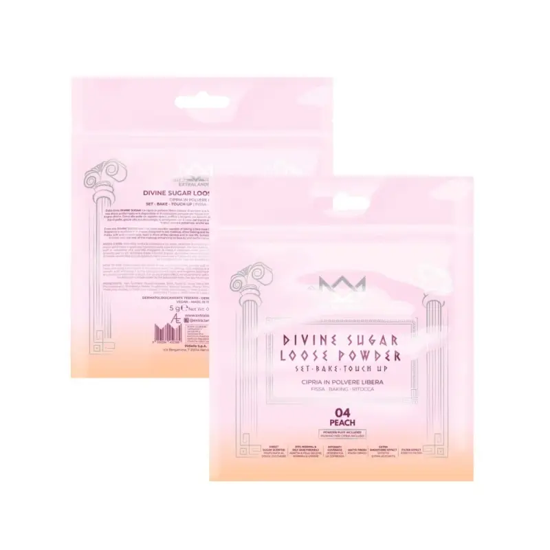 Viso Divine Sugar Loose Powder - Set Bake Touch Up 04 PEACH - Cipria miniatura 4