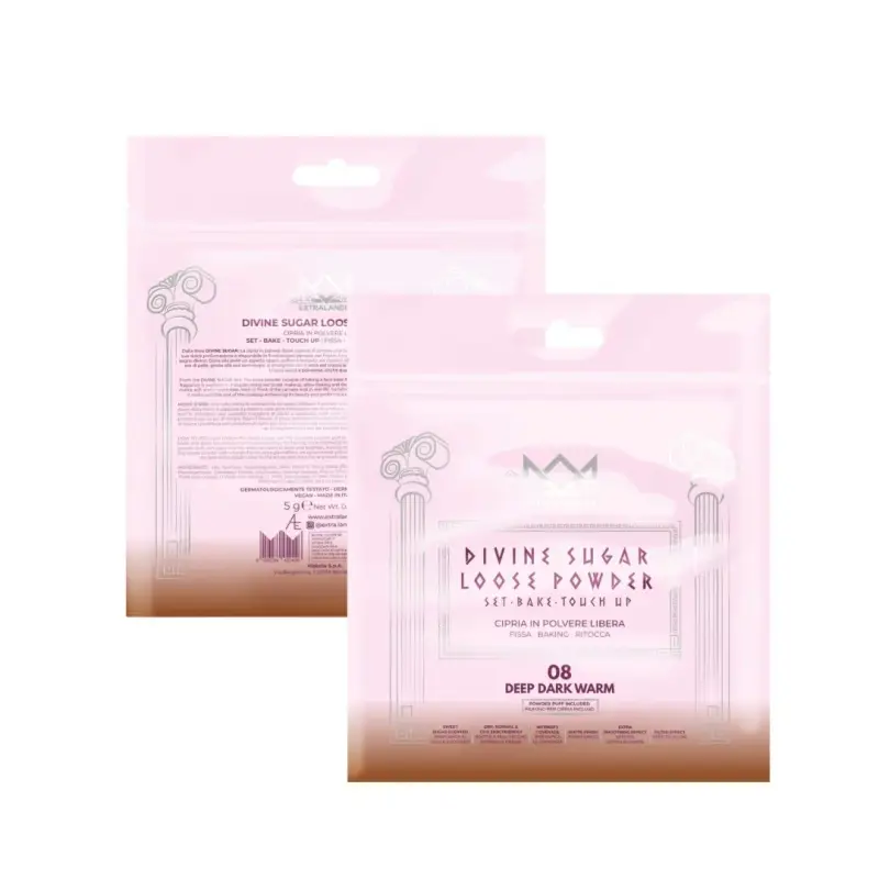 Viso Divine Sugar Loose Powder - Set Bake Touch Up 08 DEEP DARK WARM - Cipria miniatura 4