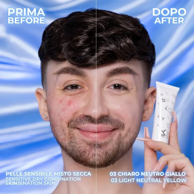 Viso Hydrogel Skin Color - Primer Foundation Hybrid 03 LIGHT NEUTRAL YELLOW - Fondotinta, Primer viso miniatura 4