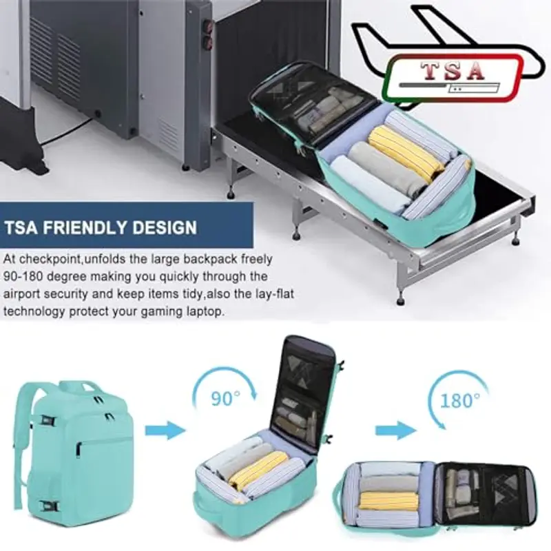 EZUOLA Zaino da viaggio Uomo Verde 1598863 miniatura 2