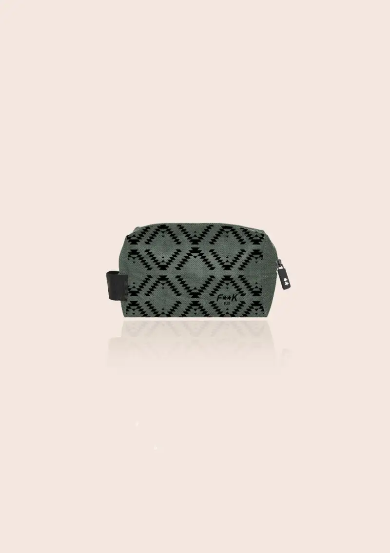 Beauty Case Unisex F**K Verde Militare U01AU90-MG