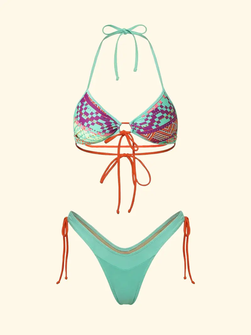 Bikini Donna F**K Fascia con Slip Regolabile Fantasia SW0251-X13 miniatura 3