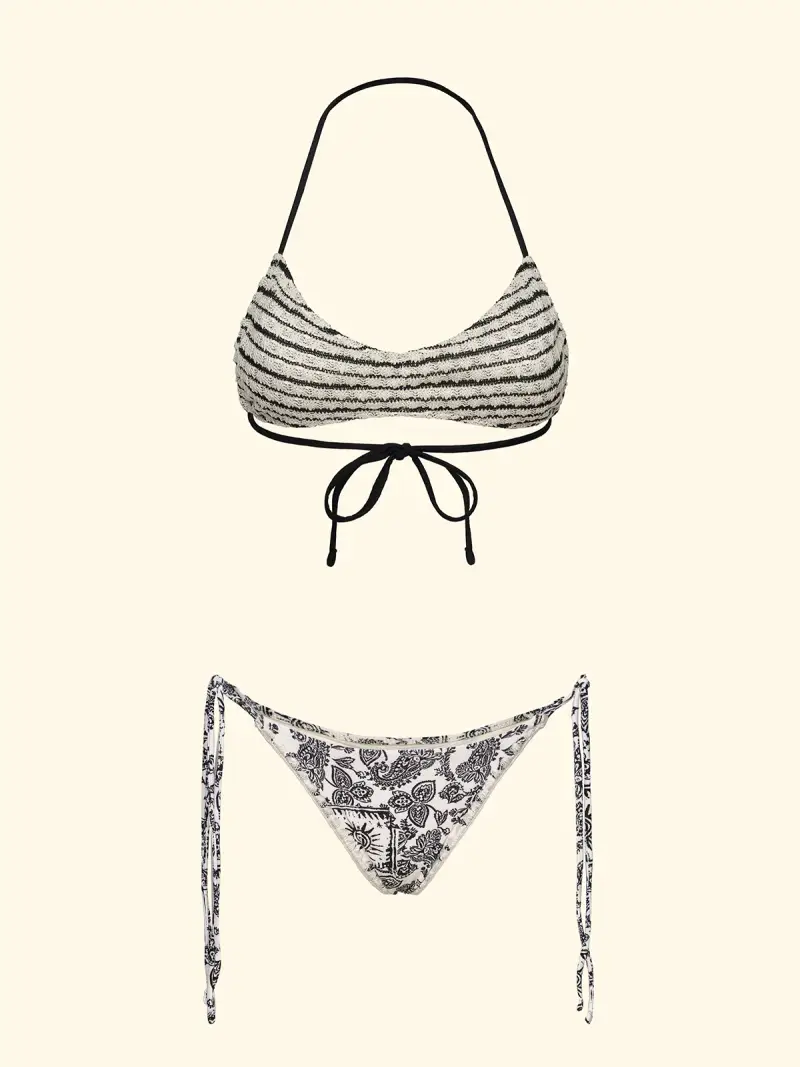 Bikini Donna F**K Fascia con Slip Regolabile Fantasia SW0403-X36 miniatura 3