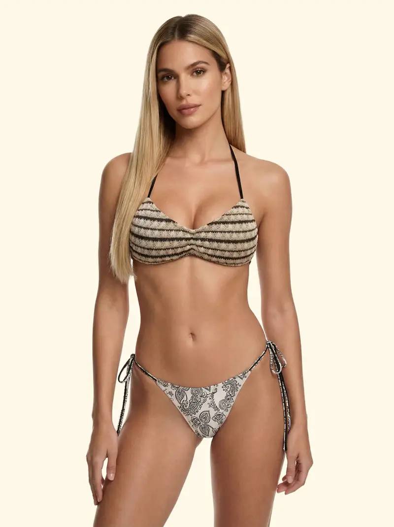 Bikini Donna F**K Fascia con Slip Regolabile Fantasia SW0403-X36