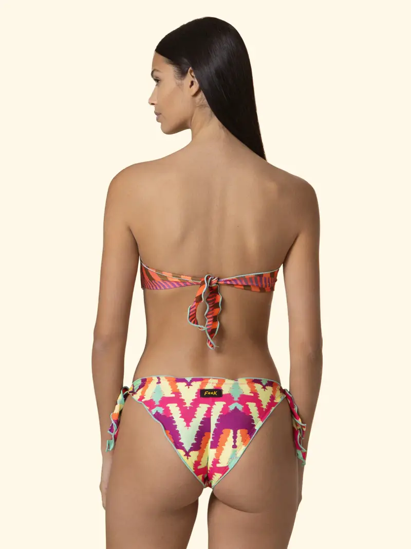 Bikini Donna F**K Fascia con Slip Regolabile Fantasia SW2602-X20 miniatura 2