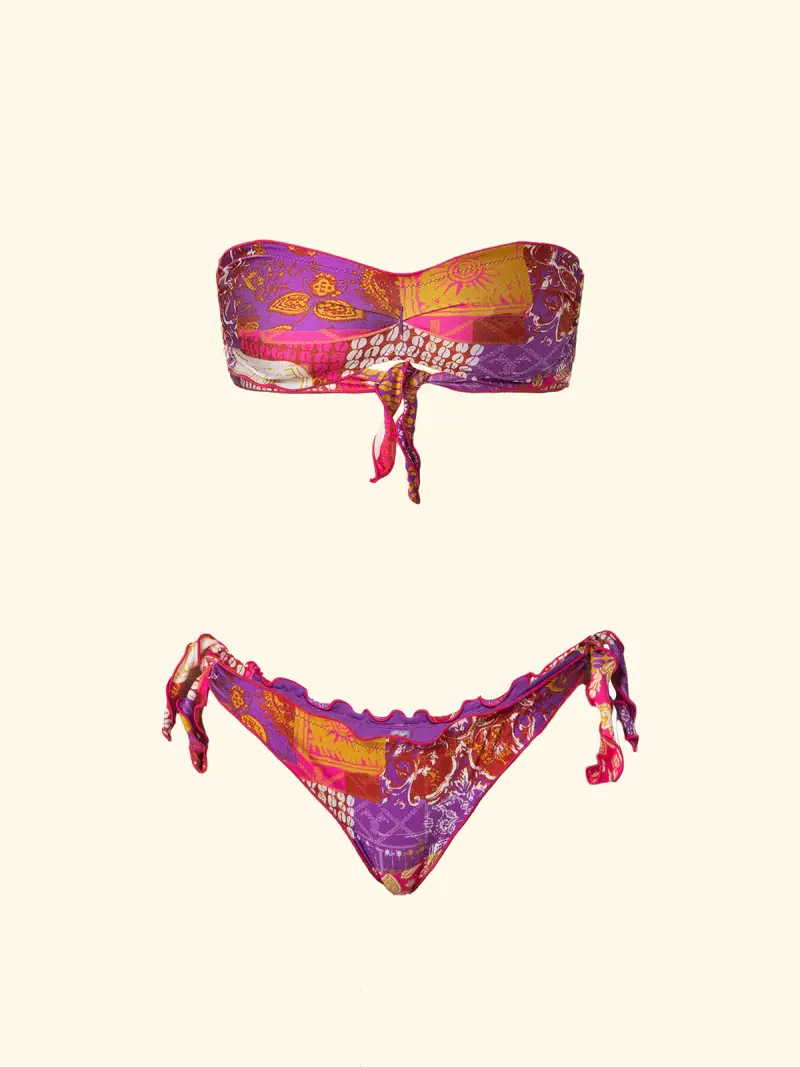 Bikini Donna F**K Fascia con Slip Regolabile Fantasia SW2604-X41 miniatura 3