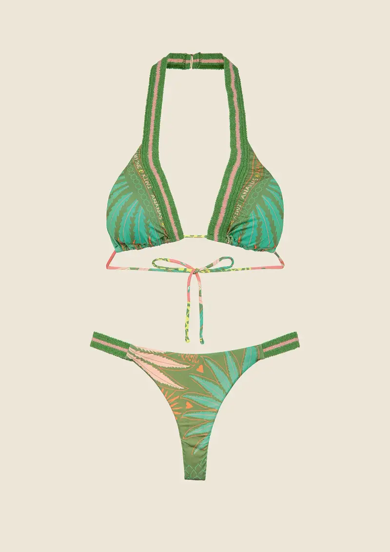 Bikini Donna F**K Triangolo Alto con Perizoma Fantasia 0640-X13 miniatura 3