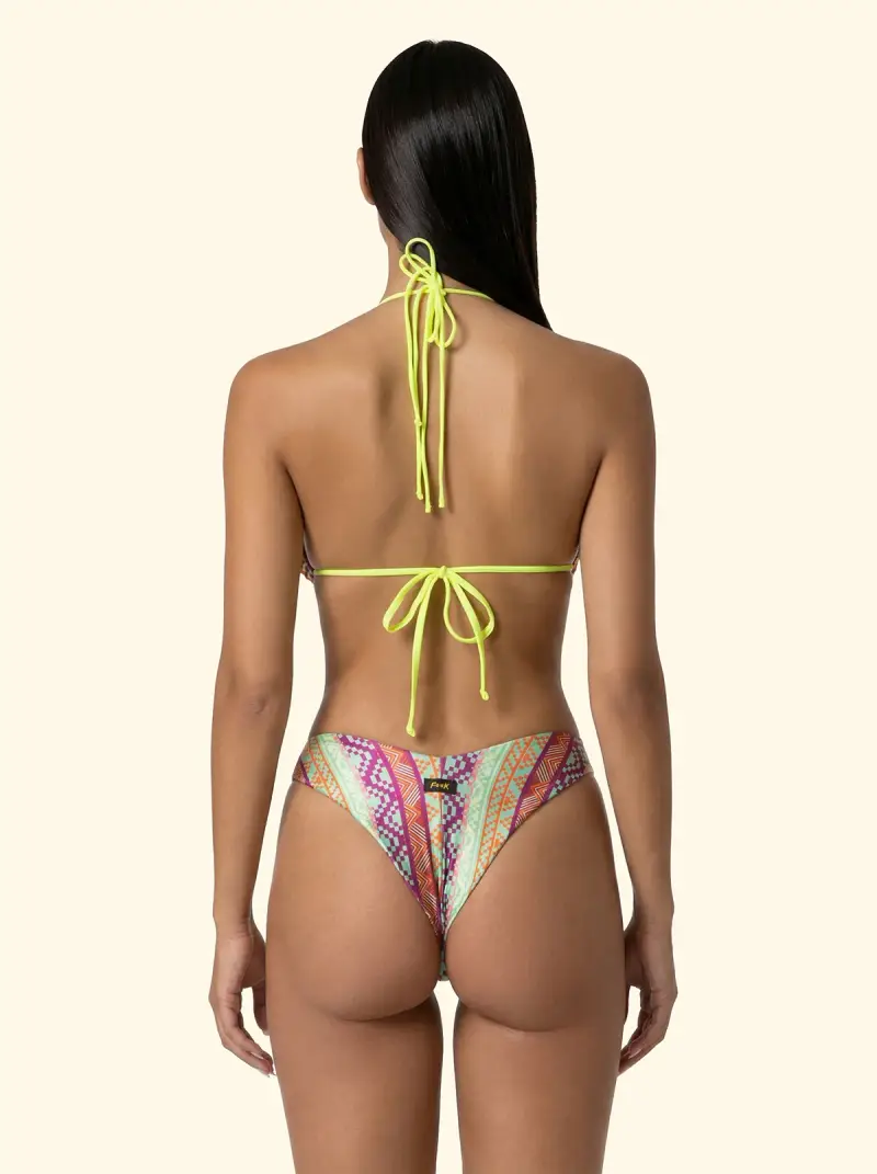 Bikini Donna F**KTriangolo con Slip Americano Fisso Fantasia SW0270-X1 miniatura 2