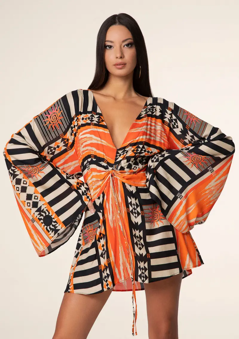 Caftano corto Donna F**K Fantasia 0857-X05 miniatura 2