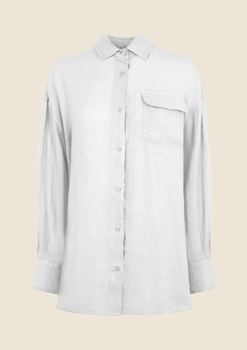 Camicia Donna F**K Bianca 1264-WH miniatura 3