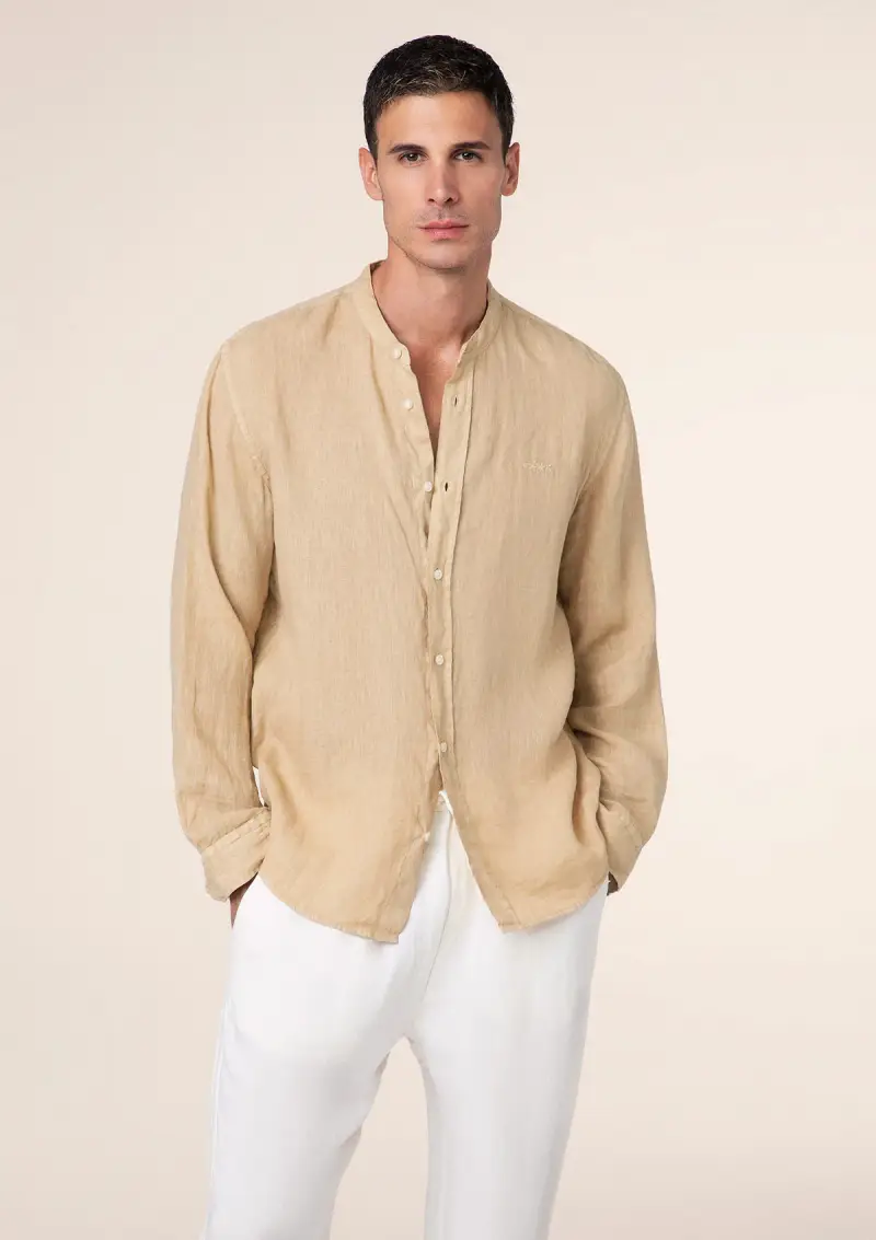 Camicia Uomo F**K Beige M01CL41-BG