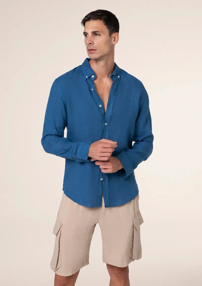 Camicia Uomo F**K Blu M01CL40-BU