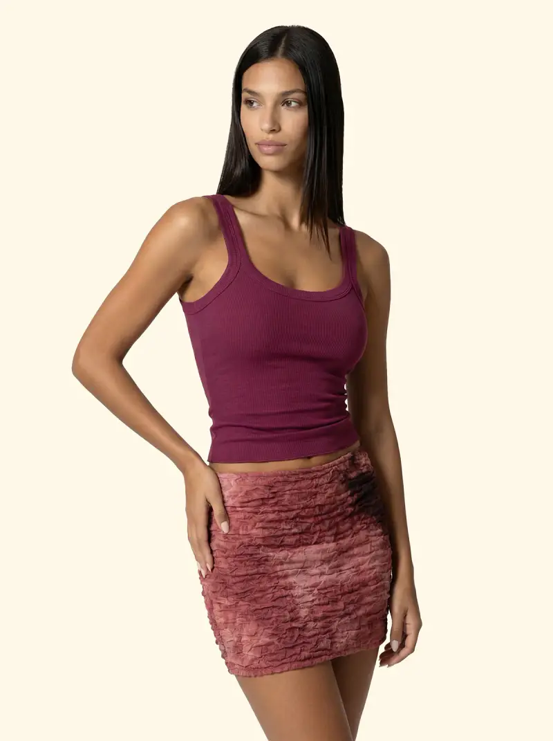 Canotta Donna F**K Bordeaux SW0646-BD