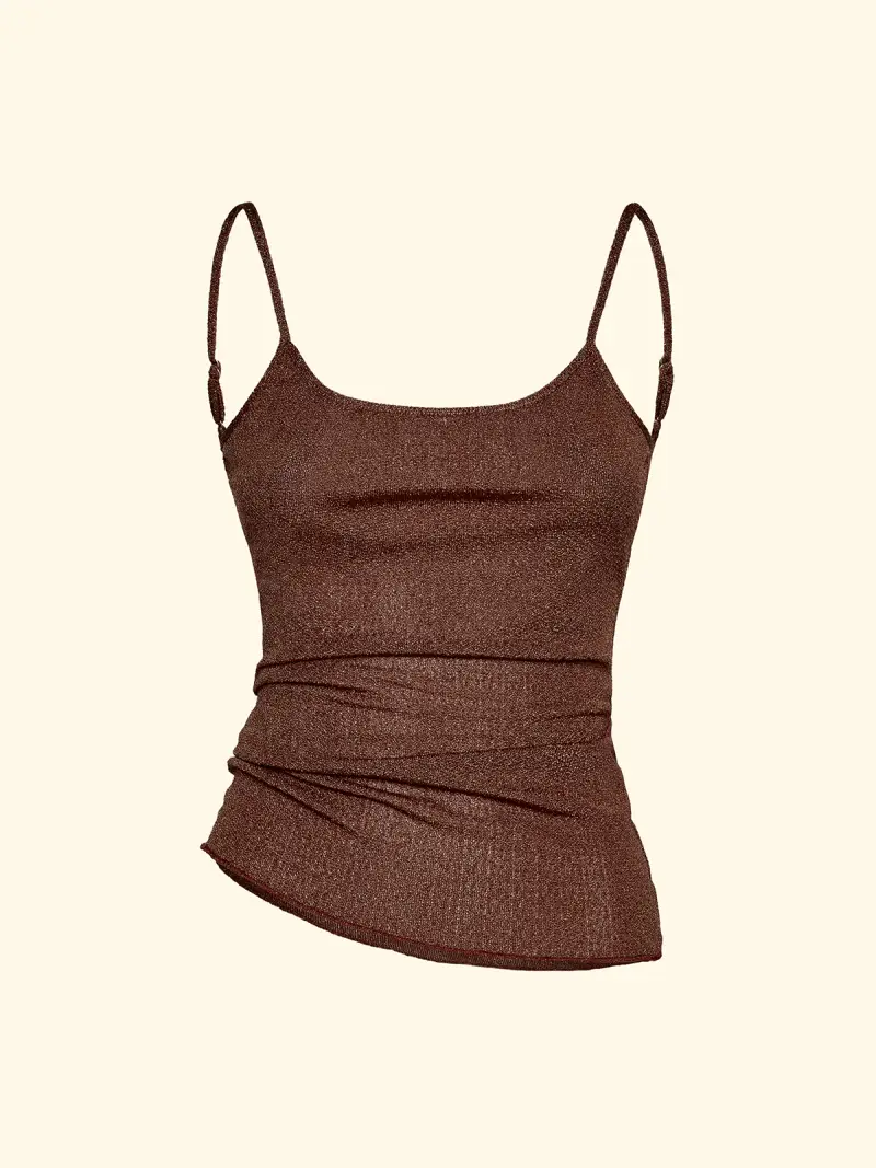 Canotta Donna F**K Marrone SW1146-BN miniatura 3