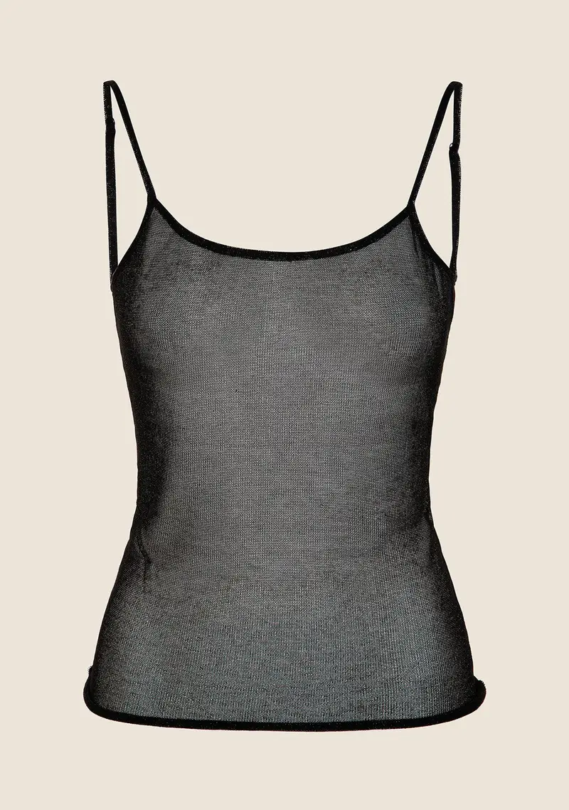 Canotta Donna F**K Nera 0927-BK miniatura 3