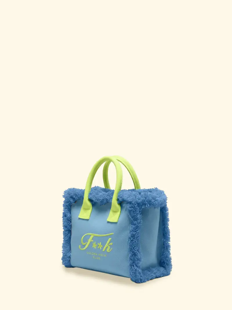 Cesto Bag Donna F**K Light Blue SW0104-LG miniatura 2