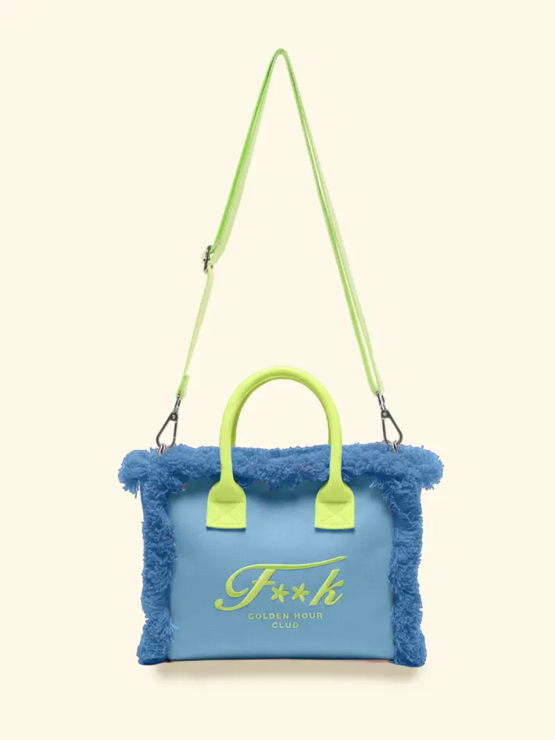 Cesto Bag Donna F**K Light Blue SW0104-LG miniatura 4