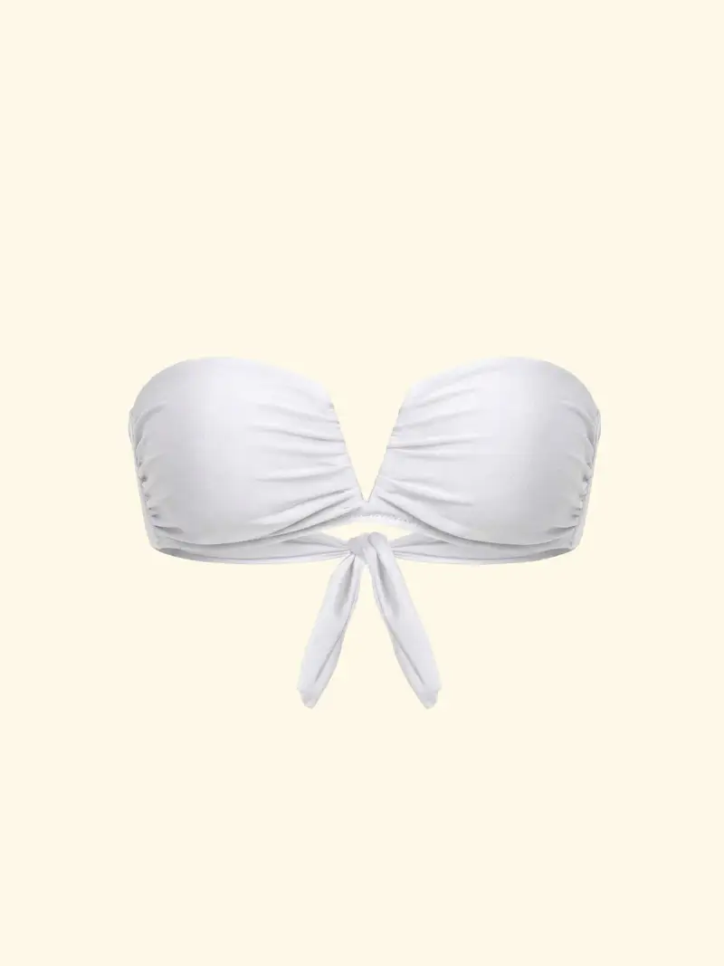 Fascia a V con Ferretto Donna F**K Bianca SW1902-WH miniatura 3