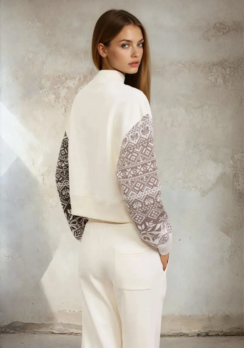 Felpa Crop Donna F**K Butter W0202-BT miniatura 2