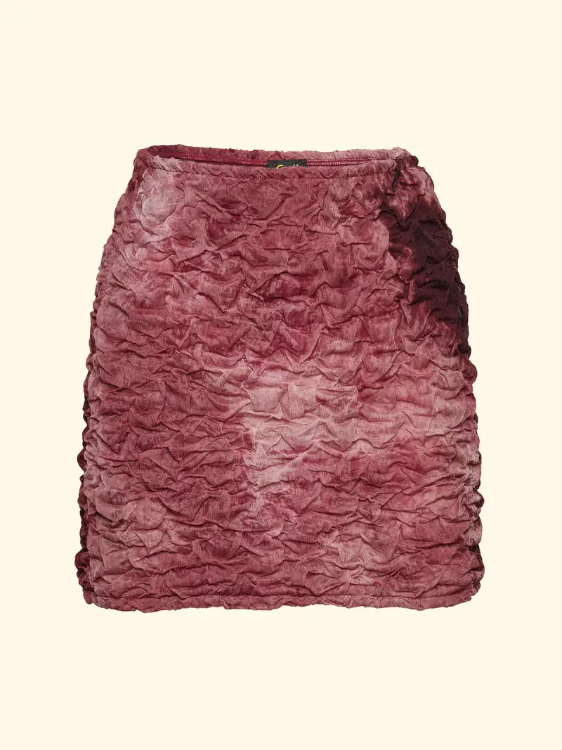 Gonna Corta Donna F**K Bordeaux SW0648-BD miniatura 3