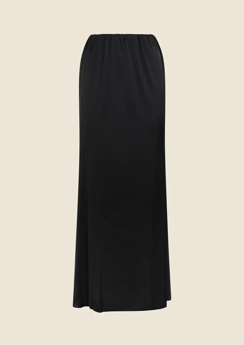 Gonna Lunga Donna F**K Nero 1373-BK miniatura 3