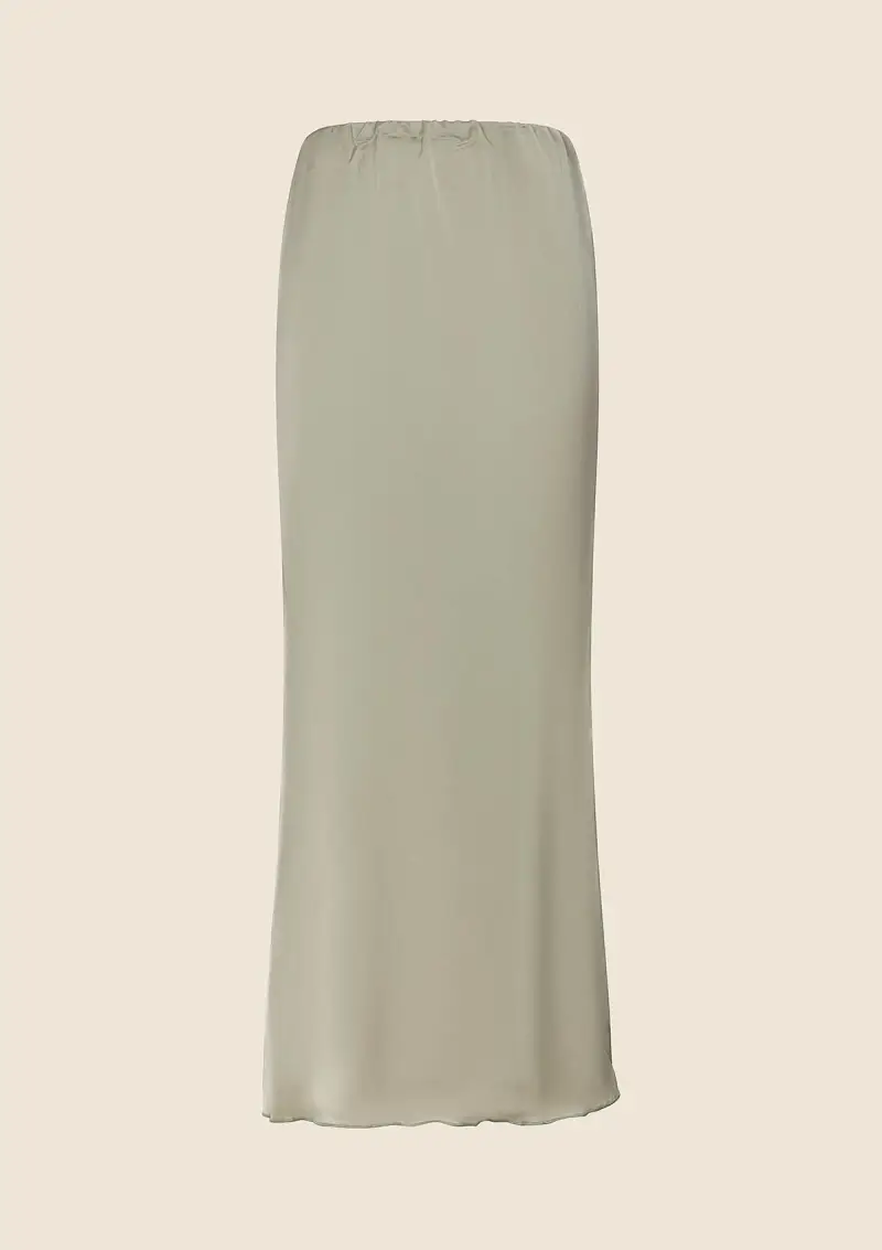 Gonna Lunga Donna F**K Verde 1373-LN miniatura 3