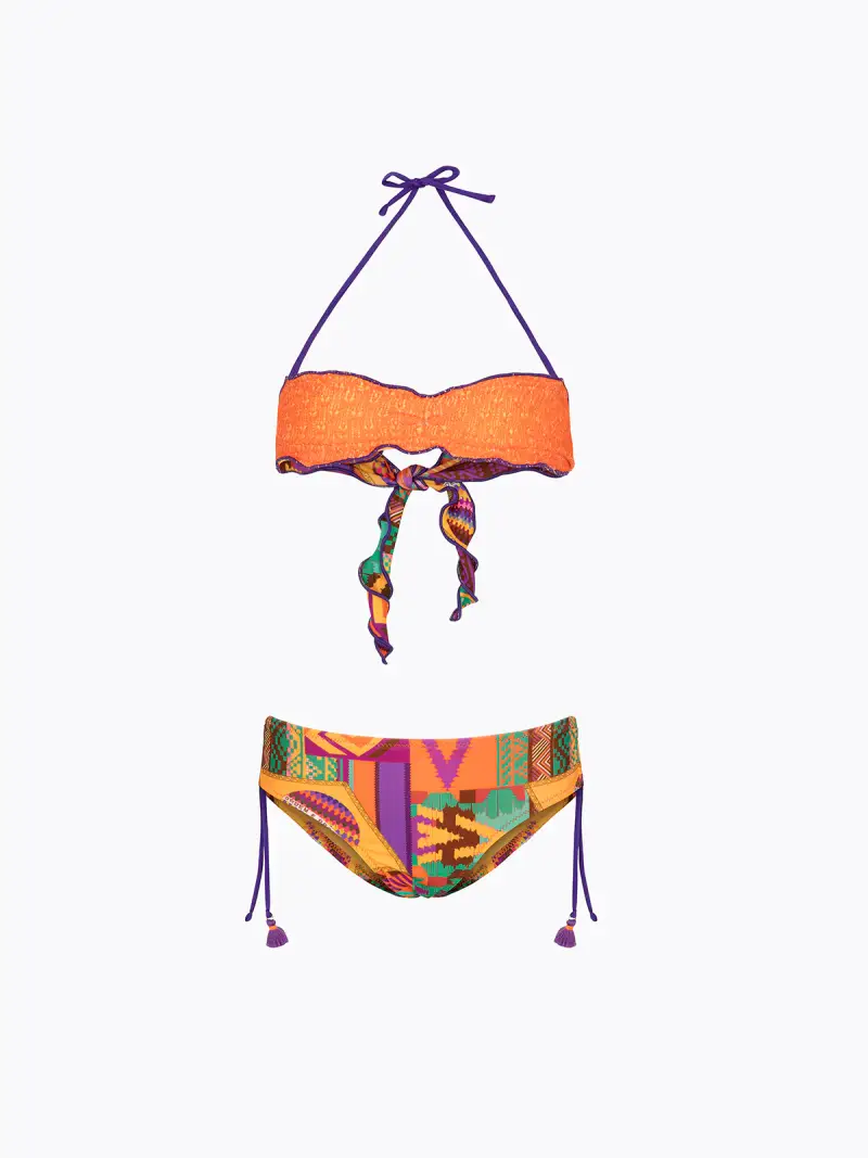 Bikini Bambina F**K Fascia con Slip Fisso Fantasia SG0201-X11
