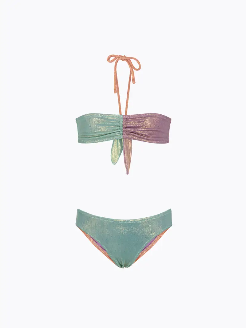 Bikini Bambina F**K Fascia con Slip Fisso Multicolor SG0301-MC