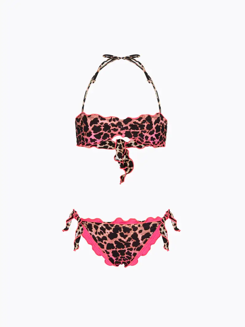 Bikini Bambina F**K Fascia con Slip Regolabile Fantasia SG0121-X08