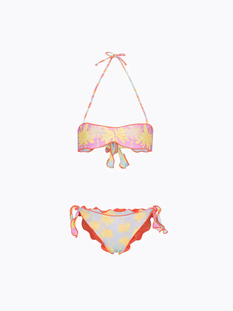 Bikini Bambina F**K Fascia con Slip Regolabile Fantasia SG0341-X35