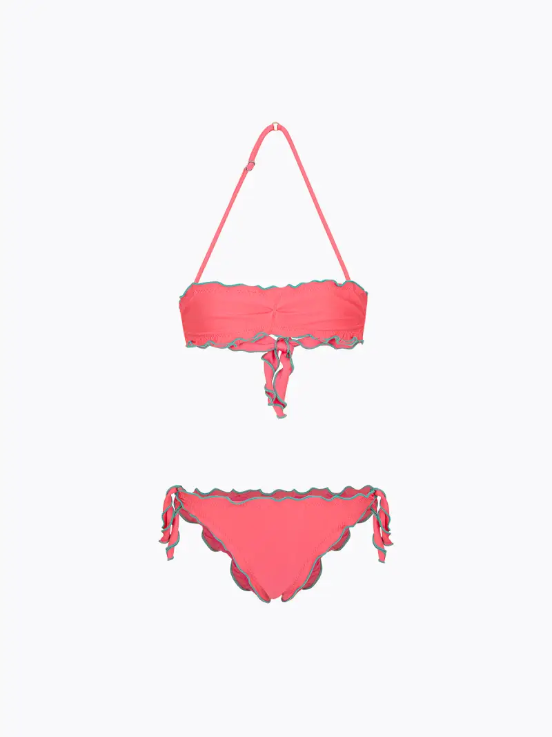 Bikini Bambina F**K Fascia con Slip Regolabile Fucsia SG0531-FX