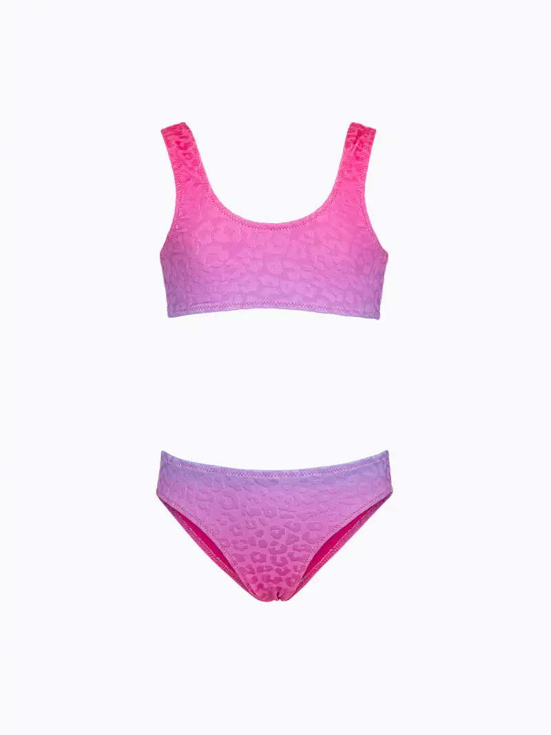 Bikini Bambina F**K Top con Slip Fisso Fantasia SG0681-X92