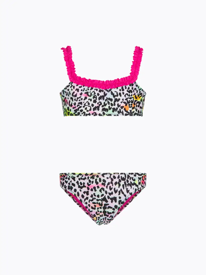 Bikini Bambina F**K Top con Slip Fisso Fantasia SG0711-X97