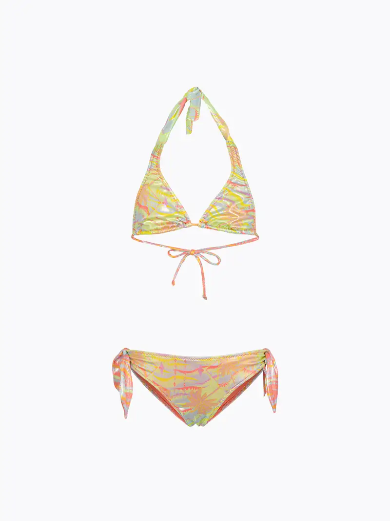 Bikini Bambina F**K Triangolo Alto con Slip Fisso Fantasia SG0310-X35