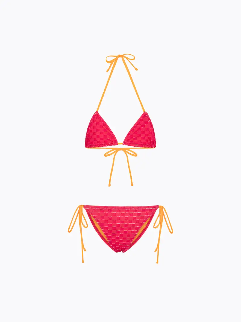 Bikini Bambina F**K Triangolo con Slip Fisso Fantasia SG0700-X95