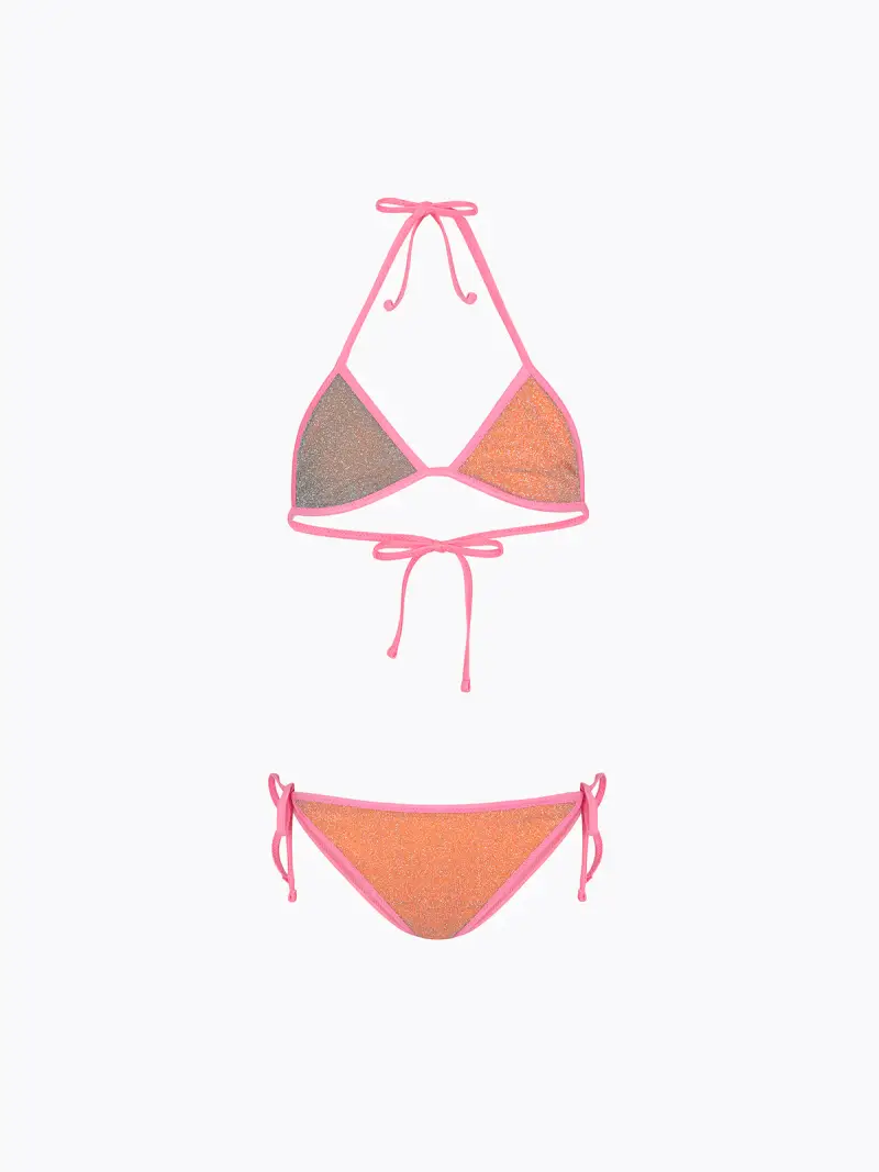 Bikini Bambina F**K Triangolo con Slip Regolabile Arancione SG0620-OR