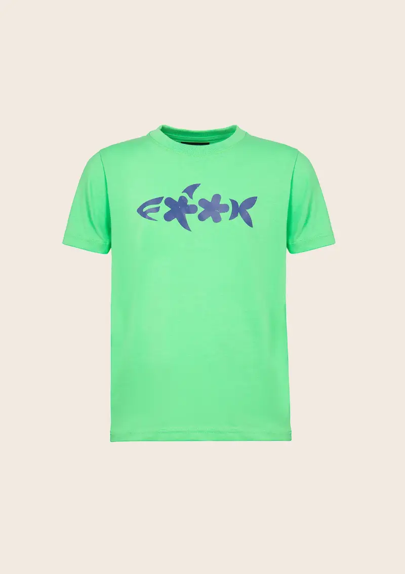 T-Shirt Bambino F**K Verde Fluo J01TS71-FG