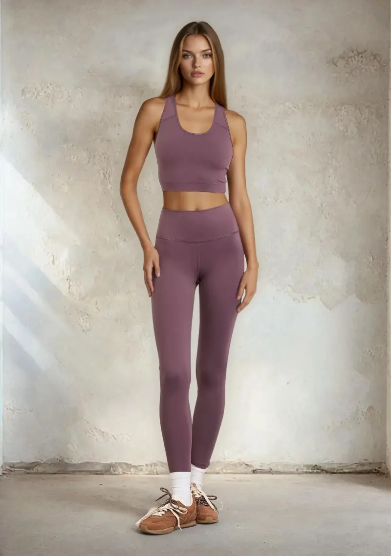 Leggings Donna F**K Light Brown W0506-LB