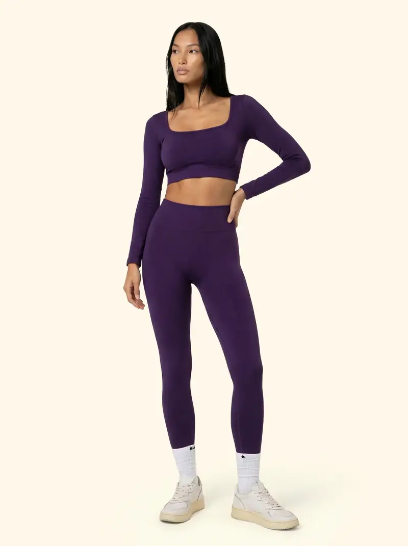 Leggings Seamless F**K Purple 12SM01-PR