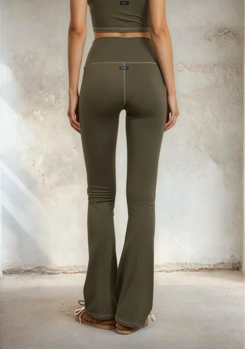 F**K Leggings Donna Verde 4376686 miniatura 3