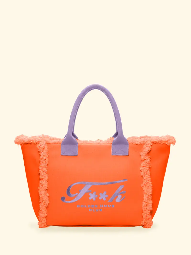 Maxi Bag Donna F**K Arancione SW0101-OR
